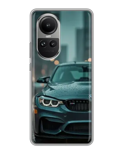 Чехол для OPPO Reno 10 с картинкой «BMW в огнях города» Чехол для OPPO Reno 10 с картинкой «BMW в огнях города»
