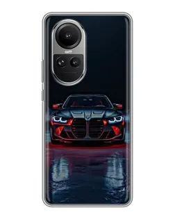 Чохол для OPPO Reno 10 з картинкою «BMW на мокрій дорозі»