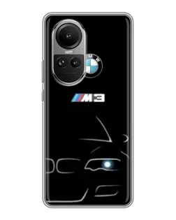 Чохол для OPPO Reno 10 з картинкою «Мінімалістичний принт BMW M3»