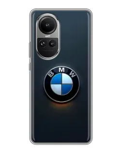 Чохол для OPPO Reno 10 з картинкою «Логотип BMW — мінімалізм»