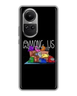 Чохол для OPPO Reno 10 з картинкою «Логотип Among Us»