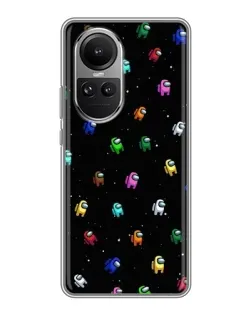 Чохол для OPPO Reno 10 з картинкою «Екіпаж Among Us»