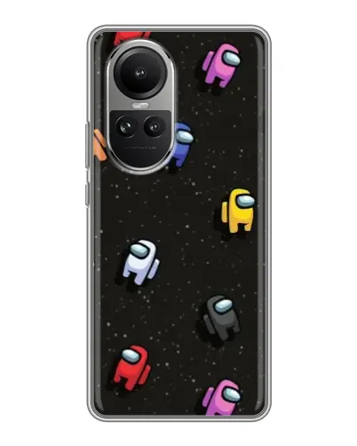 Чохол для OPPO Reno 10 з картинкою «Космічний патерн Among Us» Чохол для OPPO Reno 10 з картинкою «Космічний патерн Among Us»