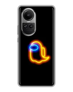 Чохол для OPPO Reno 10 з картинкою «Among Us неонове сяйво»