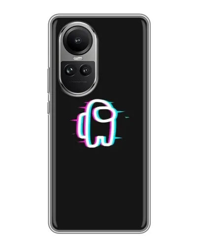 Чохол для OPPO Reno 10 з картинкою «Among Us неон» Чохол для OPPO Reno 10 з картинкою «Among Us неон»