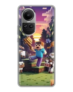 Чохол для OPPO Reno 10 з картинкою «Стів на фермі»