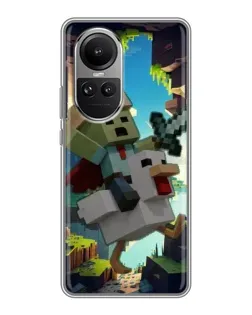 Чохол для OPPO Reno 10 з картинкою «Стів та гусь»
