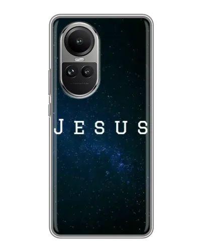 Чехол для OPPO Reno 10 с картинкой «Звездное небо Jesus»
