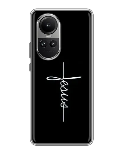 Чехол для OPPO Reno 10 с картинкой «Тонкая линия веры»