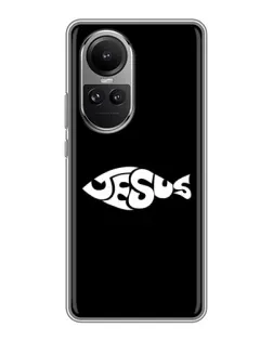 Чохол для OPPO Reno 10 з картинкою «Риба  Jesus»