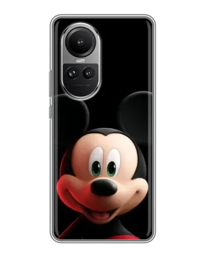Чехол для OPPO Reno 10 с картинкой «Улыбающийся Микки Маус»