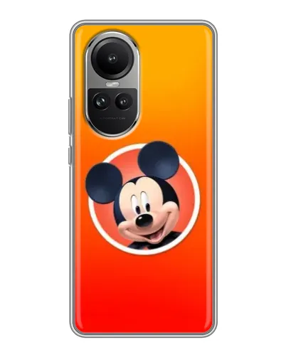 Чехол для OPPO Reno 10 с картинкой «Mickey в круге»