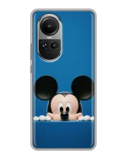 Чехол для OPPO Reno 10 с картинкой «Микки выглядывает» Чехол для OPPO Reno 10 с картинкой «Микки выглядывает»