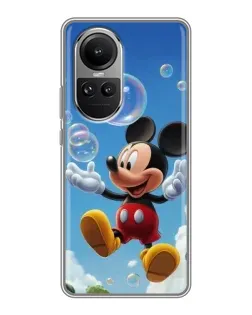 Чехол для OPPO Reno 10 с картинкой «Mickey и мыльные пузыри» Чехол для OPPO Reno 10 с картинкой «Mickey и мыльные пузыри»