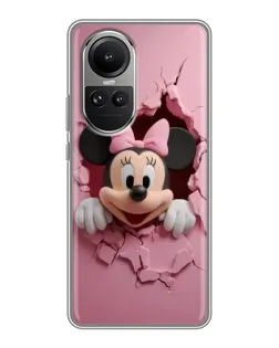 Чехол для OPPO Reno 10 с картинкой «Минни сквозь стену» Чехол для OPPO Reno 10 с картинкой «Минни сквозь стену»