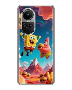 Чохол для OPPO Reno 10 з картинкою «Космічний фастфуд»