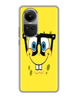 Чехол для OPPO Reno 10 с картинкой «Минималистичный Спанч Боб» Чехол для OPPO Reno 10 с картинкой «Минималистичный Спанч Боб»