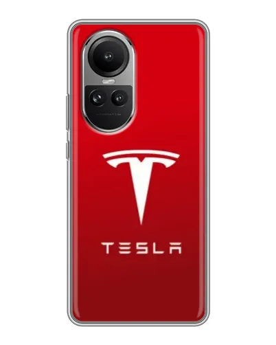 Чохол для OPPO Reno 10 з картинкою «Tesla Red Classic»
