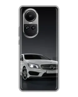 Чохол для OPPO Reno 10 з картинкою «Mercedes AMG GT Silver»