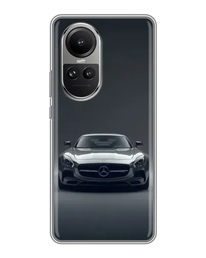 Чехол для OPPO Reno 10 с картинкой «Mercedes на черном» Чехол для OPPO Reno 10 с картинкой «Mercedes на черном»