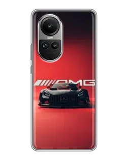 Чехол для OPPO Reno 10 с картинкой «Mercedes AMG — красная линия»