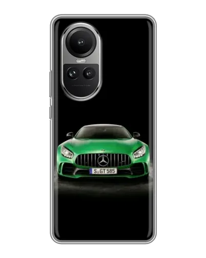 Чехол для OPPO Reno 10 с картинкой «Mercedes — неоновый лого» Чехол для OPPO Reno 10 с картинкой «Mercedes — неоновый лого»