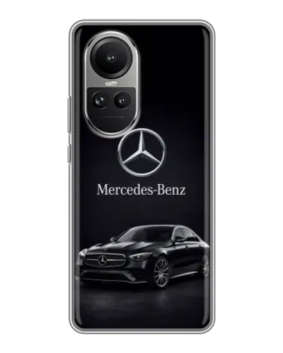 Чехол для OPPO Reno 10 с картинкой «Mercedes — решетка радиатора» Чехол для OPPO Reno 10 с картинкой «Mercedes — решетка радиатора»