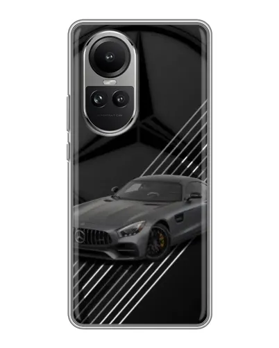 Чехол для OPPO Reno 10 с картинкой «Mercedes AMG — графика» Чехол для OPPO Reno 10 с картинкой «Mercedes AMG — графика»