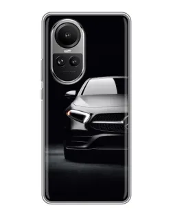 Чехол для OPPO Reno 10 с картинкой «Свет фар Mercedes»