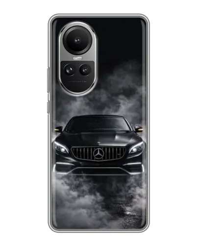 Чехол для OPPO Reno 10 с картинкой «Mercedes в дыму» Чехол для OPPO Reno 10 с картинкой «Mercedes в дыму»