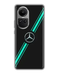 Чехол для OPPO Reno 10 с картинкой «Спортивные линии Mercedes» Чехол для OPPO Reno 10 с картинкой «Спортивные линии Mercedes»