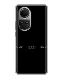Чохол для OPPO Reno 10 з картинкою «Audi — світловий підпис»