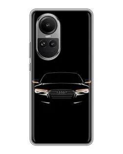 Чохол для OPPO Reno 10 з картинкою «Audi — нічний контур»