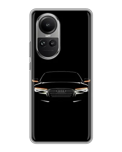 Чохол для OPPO Reno 10 з картинкою «Audi — нічний контур»
