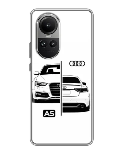 Чохол для OPPO Reno 10 з картинкою «Audi — контрастний дизайн»