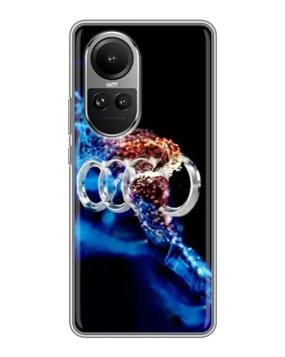 Чохол для OPPO Reno 10 з картинкою «Енергія лого Audi»