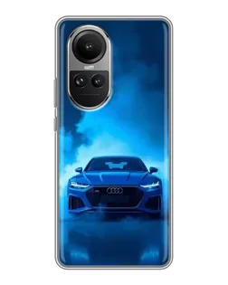 Чохол для OPPO Reno 10 з картинкою «Audi — блакитна енергія»