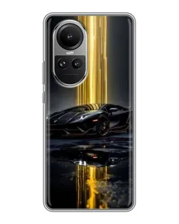 Чохол для OPPO Reno 10 з картинкою «Нічний Lamborghini драйв»