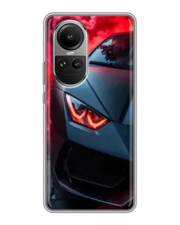 Чохол для OPPO Reno 10 з картинкою «Lamborghini червоне сяйво»