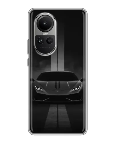 Чохол для OPPO Reno 10 з картинкою «Lamborghini симетрія доріг»