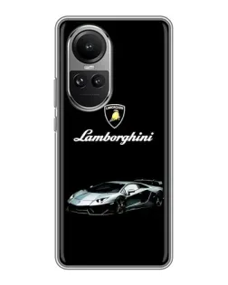 Чохол для OPPO Reno 10 з картинкою «Логотип Lamborghini класика»