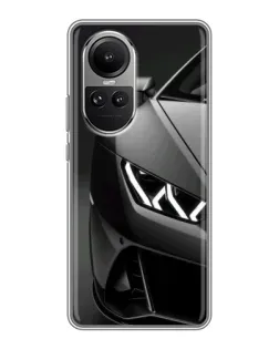 Чохол для OPPO Reno 10 з картинкою «Lamborghini фари деталізація»