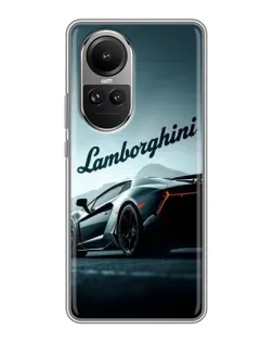 Чохол для OPPO Reno 10 з картинкою «Класичний Lamborghini надпис»