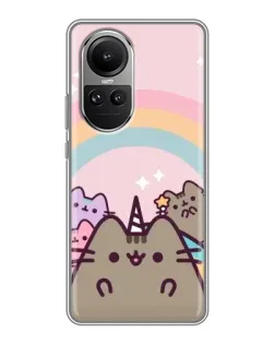 Чехол для OPPO Reno 10 с картинкой «Единорог Pusheen» Чехол для OPPO Reno 10 с картинкой «Единорог Pusheen»