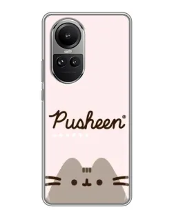 Чехол для OPPO Reno 10 с картинкой «Pusheen логотип» Чехол для OPPO Reno 10 с картинкой «Pusheen логотип»