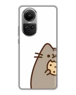 Чехол для OPPO Reno 10 с картинкой «Пушин с печеньем» Чехол для OPPO Reno 10 с картинкой «Пушин с печеньем»