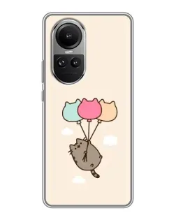 Чехол для OPPO Reno 10 с картинкой «Пушин на шариках» Чехол для OPPO Reno 10 с картинкой «Пушин на шариках»