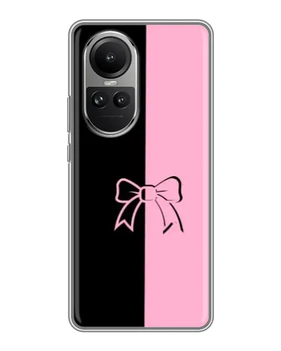 Чохол для OPPO Reno 10 з картинкою «Половинки банту»
