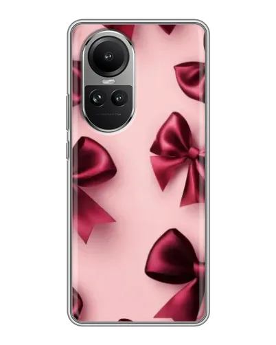 Чохол для OPPO Reno 10 з картинкою «Бордовий атлас»