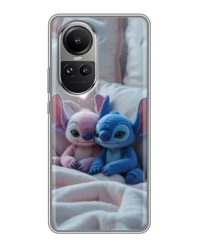 Чехол для OPPO Reno 10 с картинкой «Плюшевые Стич Ангел» Чехол для OPPO Reno 10 с картинкой «Плюшевые Стич Ангел»